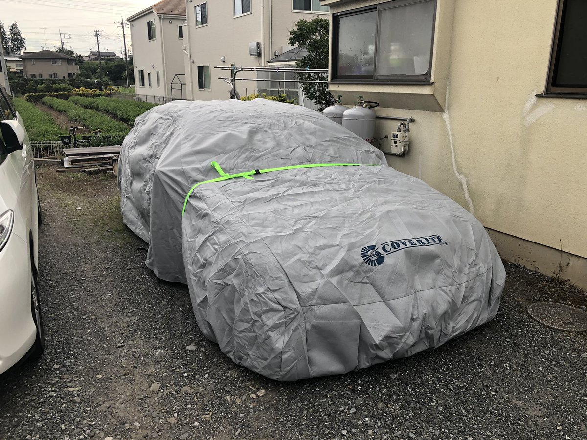 ゆーき Gskingz 風圧もろに受けますもんね 僕は近年の台風被害を鑑みて去年から台風の時は多少車高が低くても入れる有料 立体駐車場に避難させてます