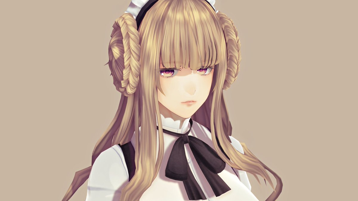 古町 固定色で髪のテクスチャ描くのが楽しい期