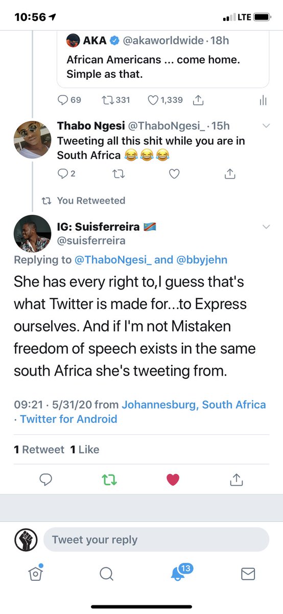 And there you have it South Africa