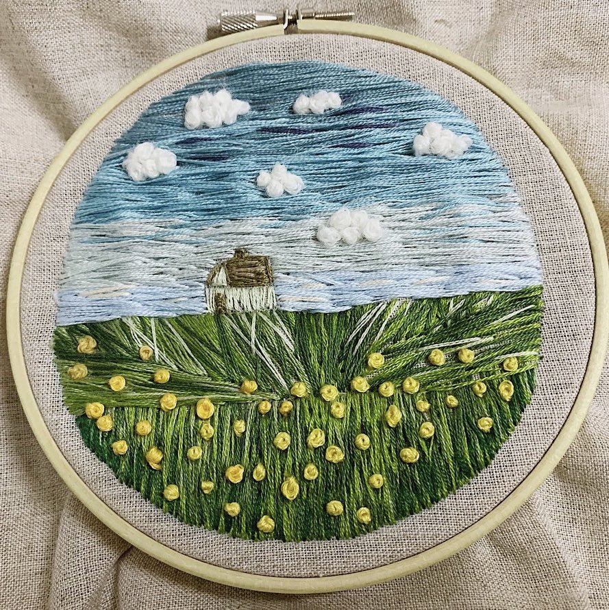 I tried new style! 

#embroidery #embroideryhoopart #EmbroideryArt