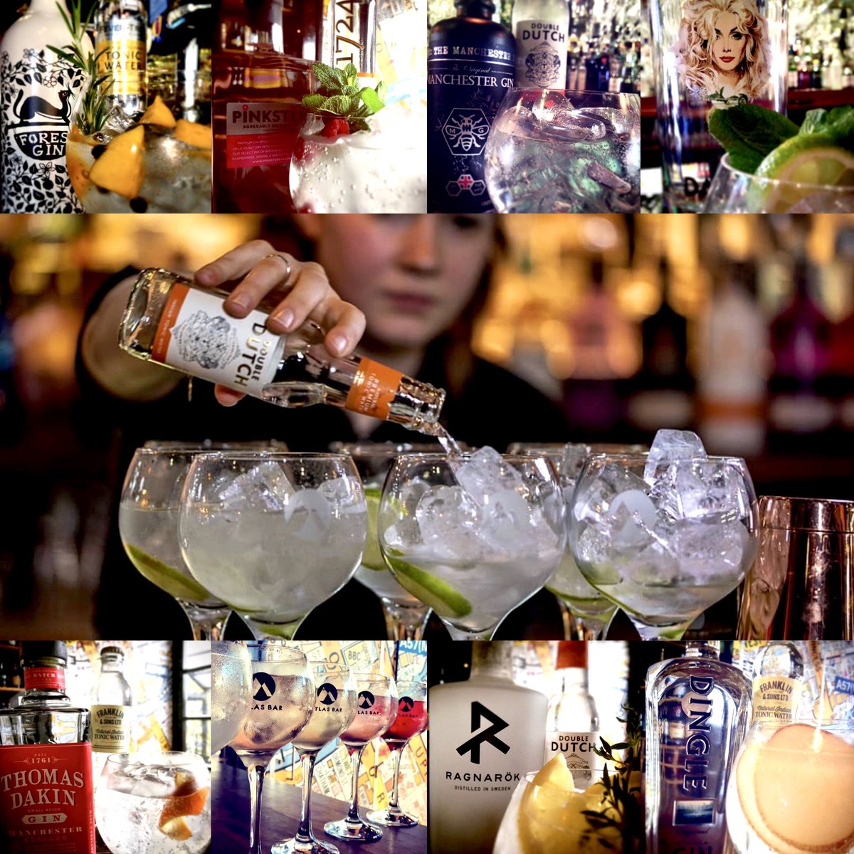 The Gin Bible (@theginbible) on Twitter photo #GinADayMay- Day 31: Perfect Serve
We take pride in serving beautiful #gin and tonics <a href="/TheAtlasBar/">Atlas Bar</a> #Manchester but we couldn’t pick just one so here’s some of our favourite serves 🍸
@ForestGin <a href="/PinksterGin/">Pinkster Gin</a> <a href="/DaffysGin/">Daffys Gin</a> <a href="/MCRgin/">Manchester Gin</a> <a href="/ThomasDakinGin/">Thomas Dakin Gin</a> <a href="/DingleWhiskey/">Dingle Distillery</a> <a href="/RagnarokGin/">Ragnarök Gin</a> #GinADayMay- Day 31: Perfect Serve
We take pride in serving beautiful #gin and tonics <a href="/TheAtlasBar/">Atlas Bar</a> #Manchester but we couldn’t pick just one so here’s some of our favourite serves 🍸
@ForestGin <a href="/PinksterGin/">Pinkster Gin</a> <a href="/DaffysGin/">Daffys Gin</a> <a href="/MCRgin/">Manchester Gin</a> <a href="/ThomasDakinGin/">Thomas Dakin Gin</a> <a href="/DingleWhiskey/">Dingle Distillery</a> <a href="/RagnarokGin/">Ragnarök Gin</a>