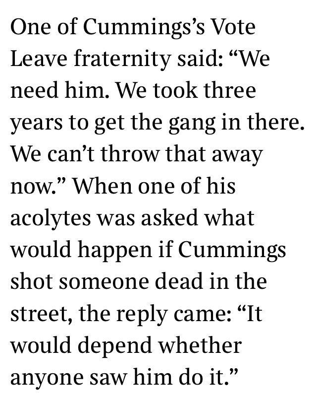 But lastly, at the end of the day, this is about the Vote Leave gang being desperate to hold ground and deliver  #brexit by Jan 1 - at pretty much any price it seems. Whether  @BorisJohnson gets cold feet on ‘no deal’ “plan” (like last Oct) remains to be seen. ENDS