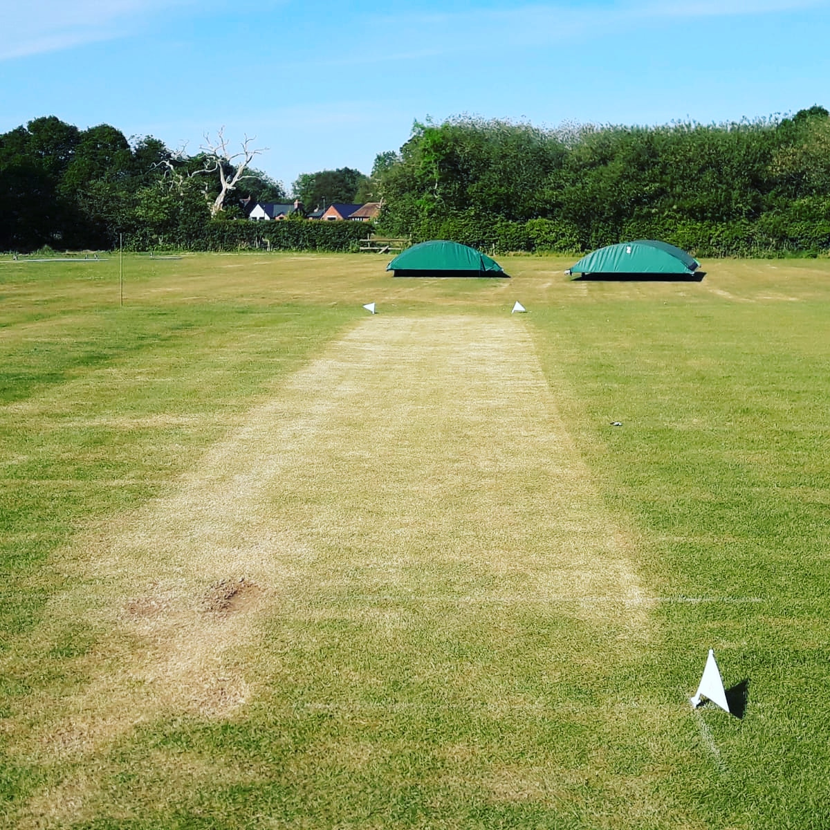 Please RT This is our first practice wicket of the season. After all the hard work last October &amp; during lockdown, the players are able to enjoy the sunshine &amp; practice too! Keep up the good work guys, hopefully the start of the season is not too far away! #DoitinStyal