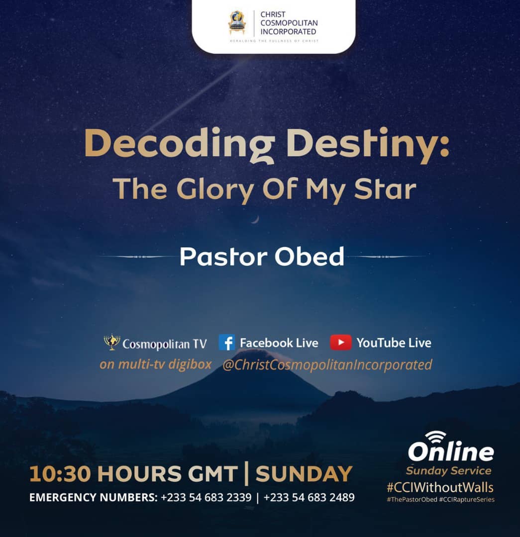 ObengEssuming's tweet photo. 🙌🏾 HEALING
🙌🏾 RENEWAL
🙌🏾 BREAKTHROUGH 

We’re believing for all 3 when we come together for FEAST OF PENTECOST ONLINE SERVICE TOMORROW @ 10:30AM

Come with an open heart to the table of the Lord! You’ll surely be blessed!
#ThePastorObed
#CCIWithoutWalls
#CCIStarSeries https://t.co/EgXh0XKlZa