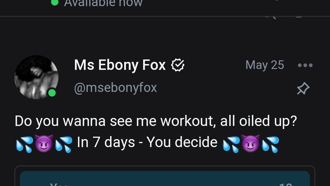 Ms_Ebonyfox's tweet photo. 💦Oiled Ebony Goddess with the EDIBLE Thicc Curvaceous Body!💦

Doing a LIVE workout on my OFs if it's YES...................😈

💦Still time to vote Y or N💦

https://t.co/XtAAVP2L1e https://t.co/V0eRmyWm8i