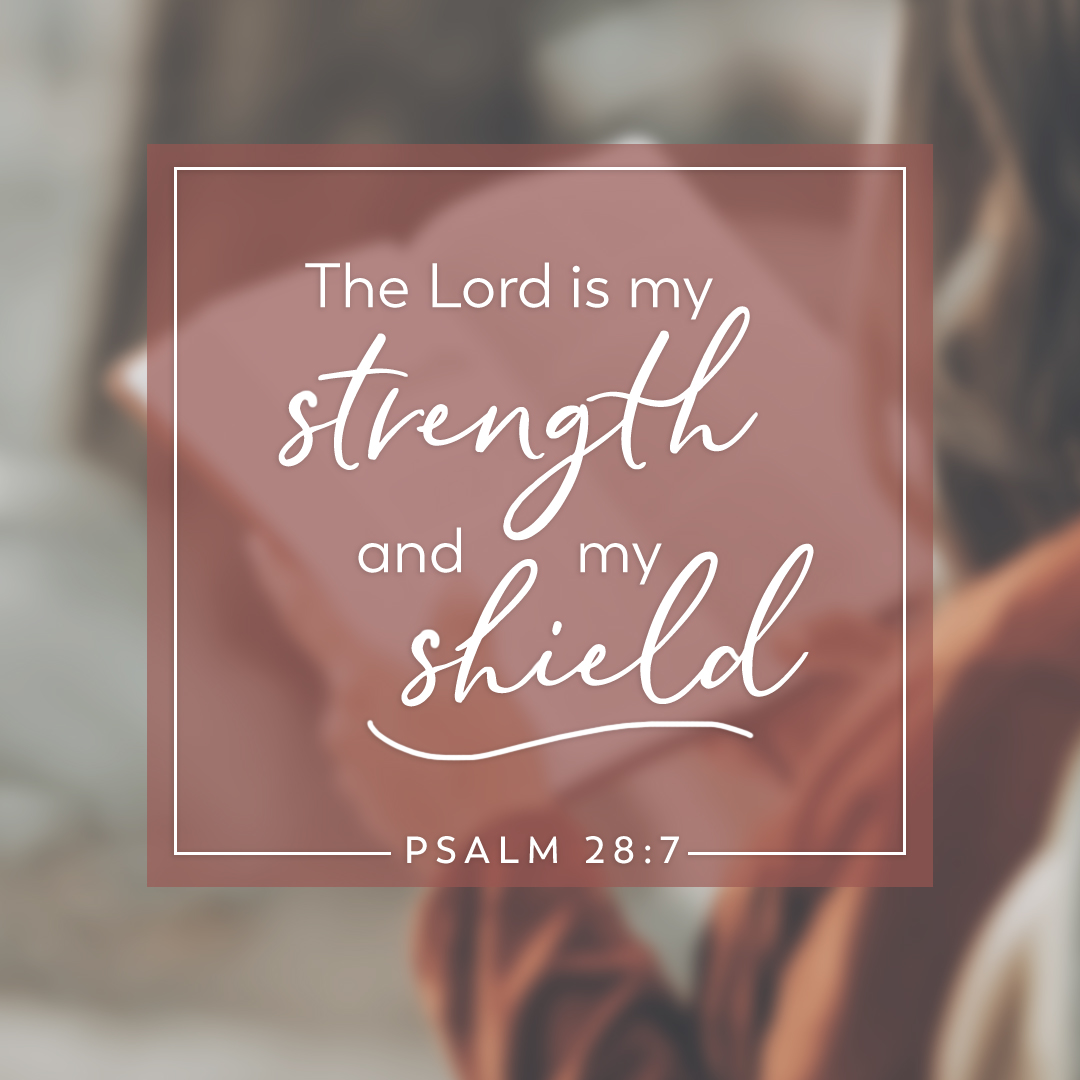 Sunday Scripture + We wanted to share some of our favorite scriptures with you each week. Psalm 28:7 is Kimberly's. 
+
We would love for you to share yours with us. ❤️