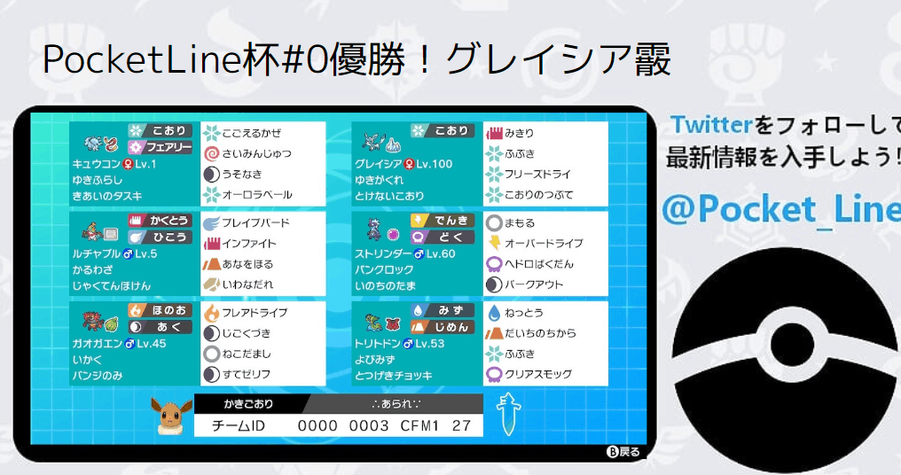 Pocket Line ポケモン剣盾 Pocket Line杯 0 優勝 グレイシア霰 ポケモンソードシールド Pocket Line ポケットライン T Co Ukxir0uxz6 Poke Kakigoori かきごおりさんから寄稿していただきました T Co qchmnhdg Pocket Line ポケモン剣盾 Pocket Line杯 0 優勝 グレイシア霰 ポケモンソードシールド Pocket Line ポケットライン T Co Ukxir0uxz6 Poke Kakigoori かきごおりさんから寄稿していただきました T Co qchmnhdg