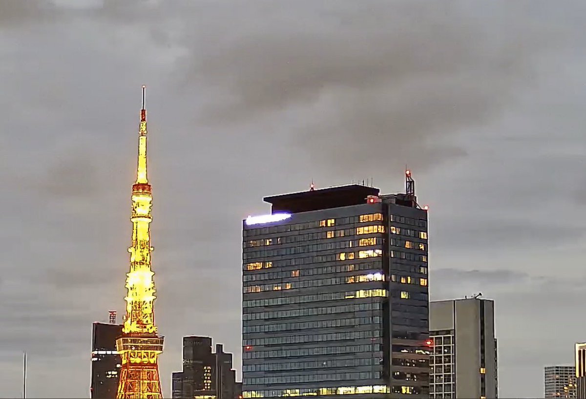 CatsTokyo's tweet photo. 【Live】東京タワー　テスト配信 https://t.co/FvkEifG2dR @YouTubeより
#東京タワー #live #tokyotower https://t.co/kazI8Jxp8R