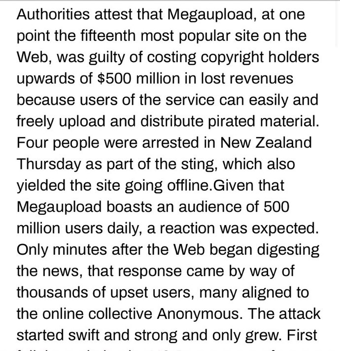 Anonymous a répondu en les frappant avec des vagues d’attaques DDOS, fermant des sites tels que le FBI, le BMI, le ministère américain de la justice et plus