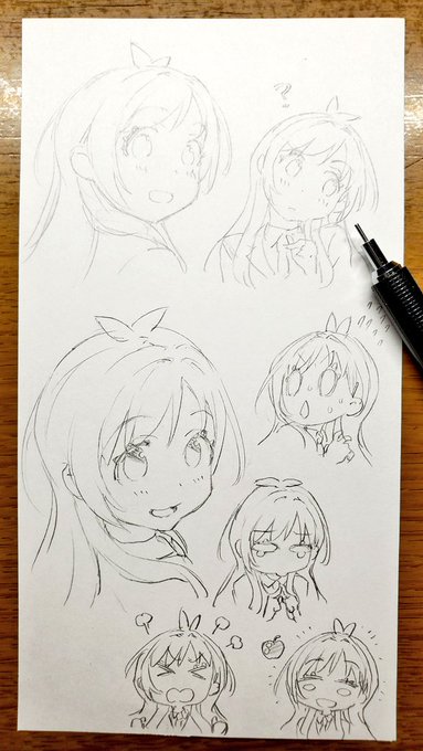 いずれ描くための表情パターン手慣らし 