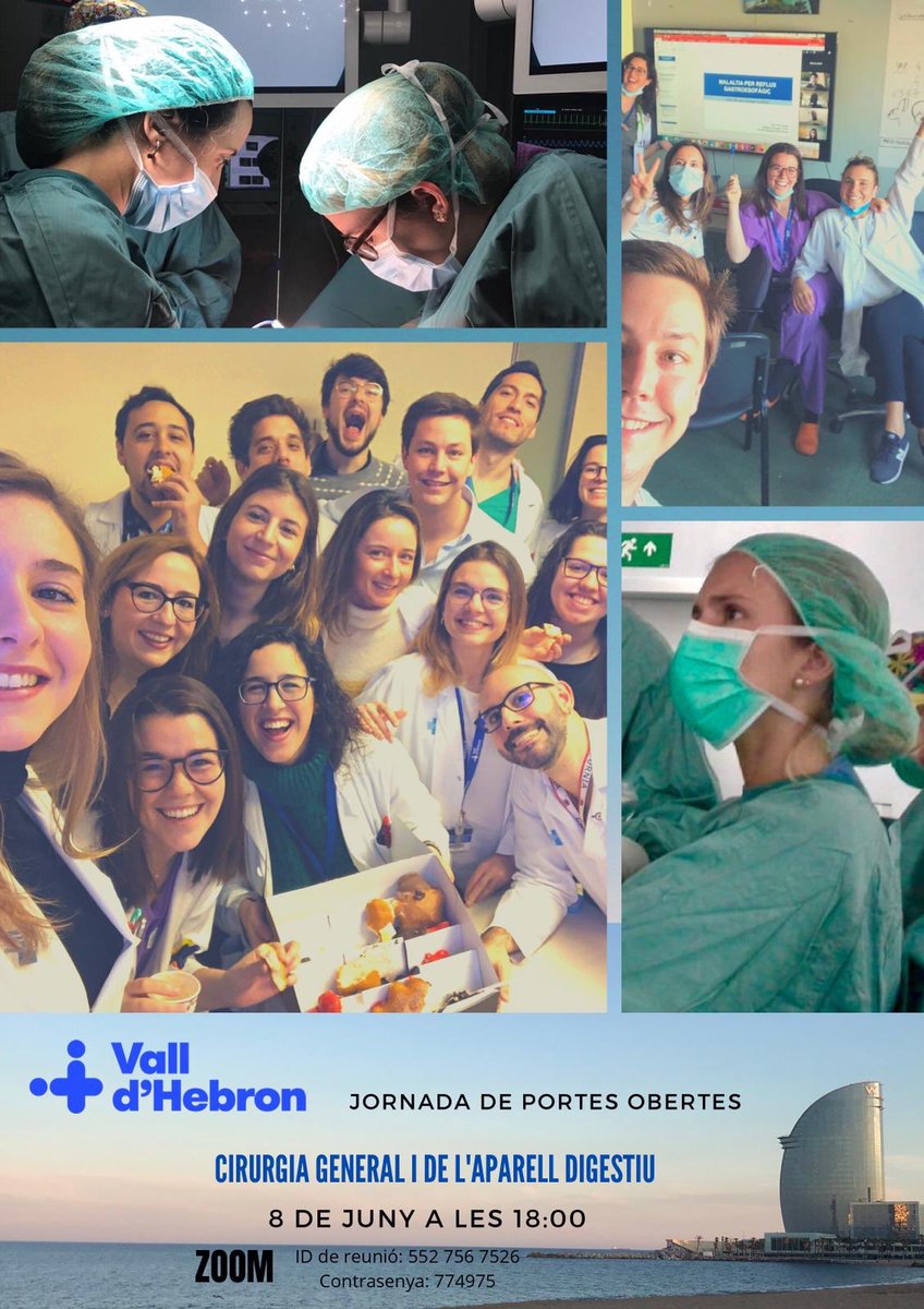 Arturo Cirera (@arturocirera) on Twitter photo ¡Hola, futuros resis! Desde el servicio de Cirugía General del Hospital Vall d'Hebron nos unimos a la iniciativa de jornada de puertas abiertas vía Zoom. ⚠️Será el lunes 8 de junio a las 18:00h. ¡Os esperamos! <a href="/vallhebron/">Vall d'Hebron</a> @MIR2020Abierto <a href="/mirasturias/">MIR Asturias</a> <a href="/CTOMedicinaES/">CTO Medicina</a> <a href="/academiamir/">Academia AMIR</a> ¡Hola, futuros resis! Desde el servicio de Cirugía General del Hospital Vall d'Hebron nos unimos a la iniciativa de jornada de puertas abiertas vía Zoom. ⚠️Será el lunes 8 de junio a las 18:00h. ¡Os esperamos! <a href="/vallhebron/">Vall d'Hebron</a> @MIR2020Abierto <a href="/mirasturias/">MIR Asturias</a> <a href="/CTOMedicinaES/">CTO Medicina</a> <a href="/academiamir/">Academia AMIR</a>