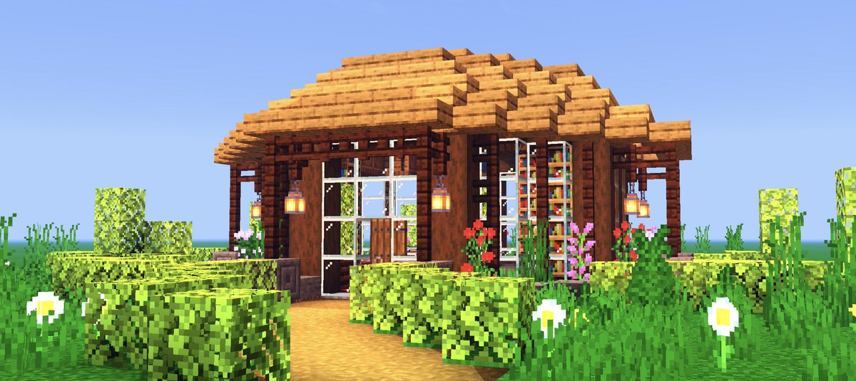 Kogumapro こぐまぷろ Di Twitter いままで作ったことなかった円形の家を作ってみました なんかこう植物の研究とかしてそうな感じしますね 円形だけの家の街とか面白そうだなぁ Minecraft建築コミュ マインクラフト Minecraft バニラ建築学部 T Co