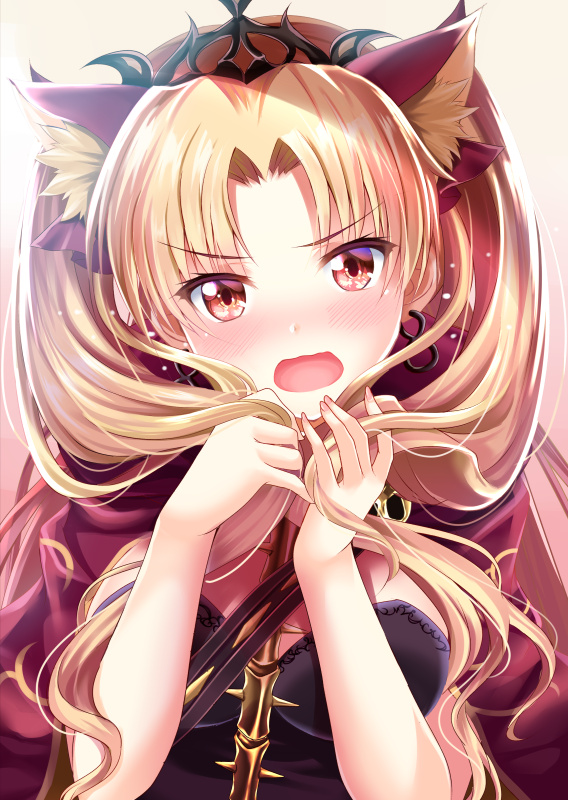 エレシュキガル(Fate) 「猫耳エレちゃんです #人類はエレちゃんを欲している #FGO 」|泉水茜のイラスト