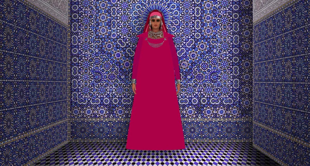 Dans le film, Michel Ocelot fait référence au zellige, ces mosaïques de l’architecture arabo-andalouse sont originaires du Maroc et utilisées le plus souvent pour orner les murs ou des fontaines.