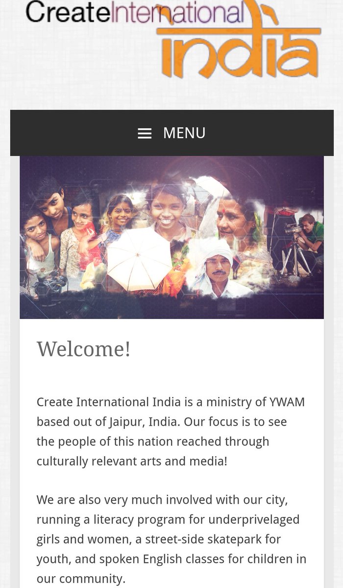"Create International" Missionary org is based in Jaipur.See how in name of literacy, thru different modes of media, well organized planning they convert Hindus.Local Hindu orgs. in Rajasthan pls take a note of this. @satyanveshan  @JaiAahuja  @LekhrajSamota  @agniveer 2/n