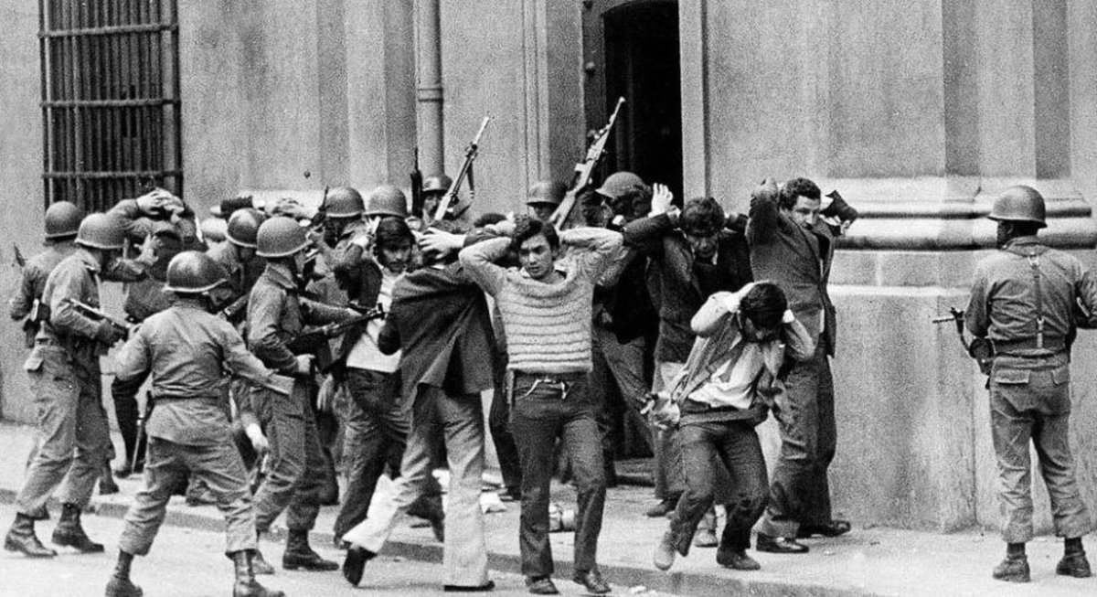 Though it was swift and brutal, the coup had been building for some time. The wealthy classes and fascist elements in the armed forces were implacably opposed to the government of President Salvador Allende.   #resist  #StopFascism  #Chile  #LaMoneda