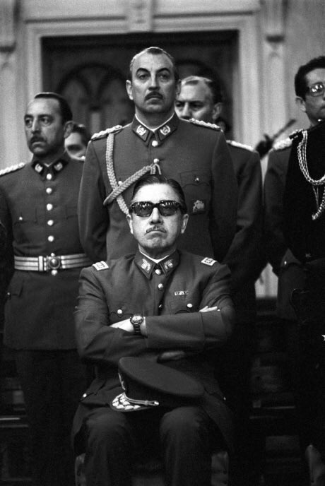 Although not the chief plotter of the coup, it was General Augusto Pinochet who forced himself into power as the military junta took over. If you can look at this picture without feeling rage, please stop reading this thread and seek help…   #Pinochet  #Fascism  #Chile