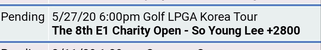 Jpolston33's tweet photo. ⛳🚨 Its all in who you know 🚨⛳
So Young Lee went wire to wire and cashed my FRL & Outright thanks to the greatness of @joshuaperry22.
Hit the Trasamar outright with the @GupsCorner crew & crushed UFC thanks to @Hamdawg66.
#Runninpure #Tailin #Lfg 🤷♂️ https://t.co/v1vFrfBrN6