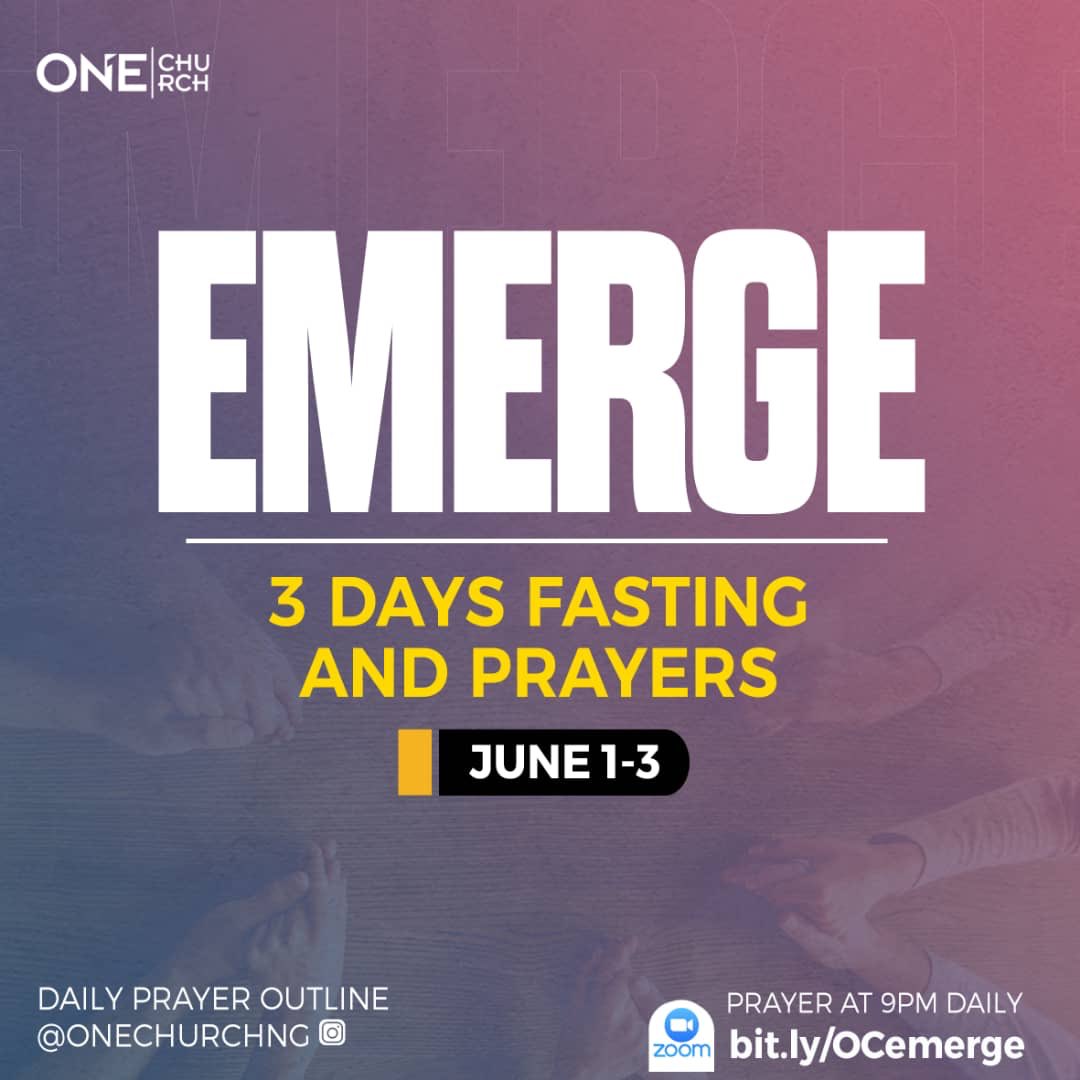 onechurchng's tweet image. Good evening fam!
As is our custom, our 3 day fast and prayer for the new month begins tomorrow.
Let’s endeavor to join the prayers at 9pm on Instagram Live!
May God give you strength and grace to wait on him! 
#fastandprayer 
#newmonth 
#3dayfast