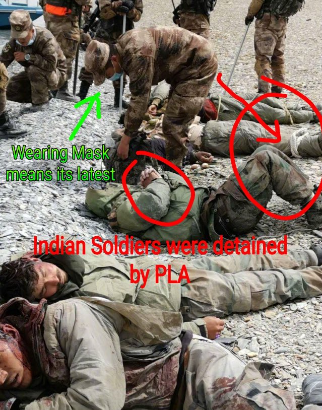 Muhamma92780468's tweet photo. The  Chinese Army is literally thrashing the Indian troops on Ladakh border these days. The Indian Army is receiving the beating and at the same time pleading for peace.  ..!
#Endia_TheEnd
@LoverPakArmy https://t.co/FopGiQTlzM