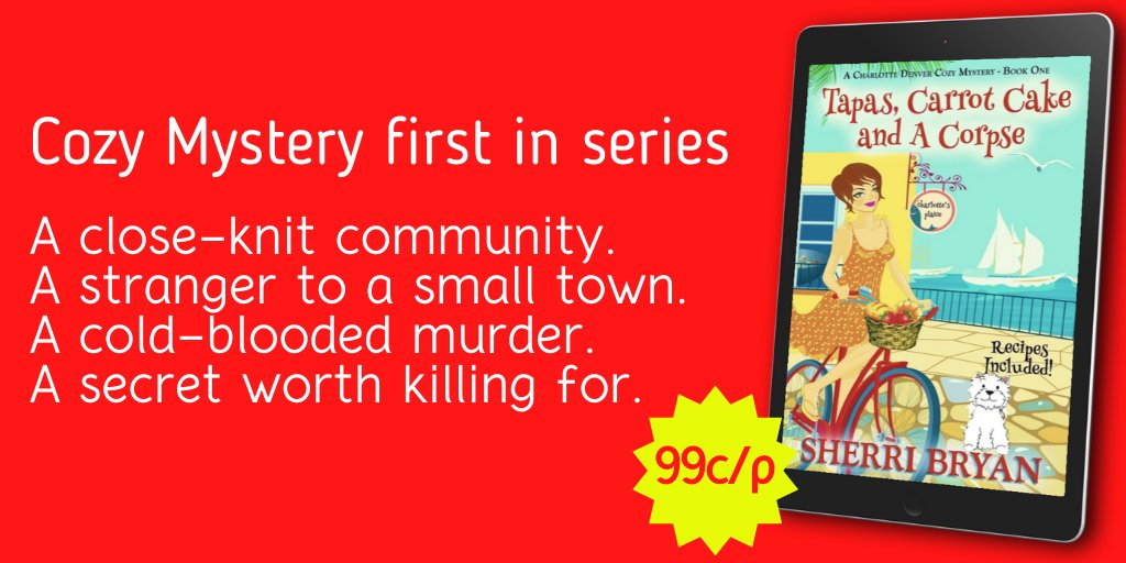 #99cents
The Charlotte Denver Cozy Mysteries: Bk 1
Amazon bit.ly/2myo7qu
Apple &amp; B&amp;N bit.ly/2mz8d0u 
Kobo bit.ly/2DUxaxk