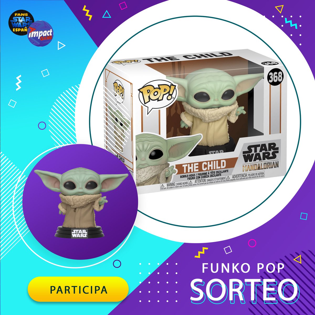 StarWarsEs's tweet photo. ¡SORTEO #FUNKOPOP DE BABY YODA! ♥️

⚪ Participar es muy fácil:
- Sigue a @ImpactGame_es y a @StarWarsEs
- Da RT

Sólo es válido para España peninsular y daremos ganador el 10/06/2020‼️

¡Qué la fuerza te acompañe! 😍 https://t.co/nsqxof6ICw