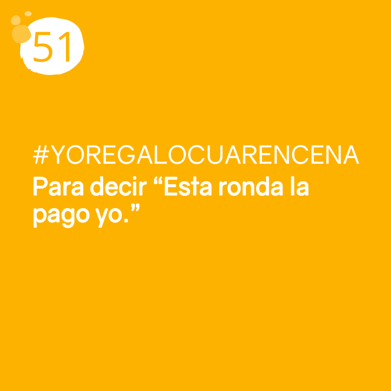 51ª Razón para regalar una #CUARENCENA.  
 
¡A la próxima yo invito!🍺
⠀
Entra en bit.ly/CuarenCena y únete al movimiento.☝🏼
#yoregalocuarencena #covid_19