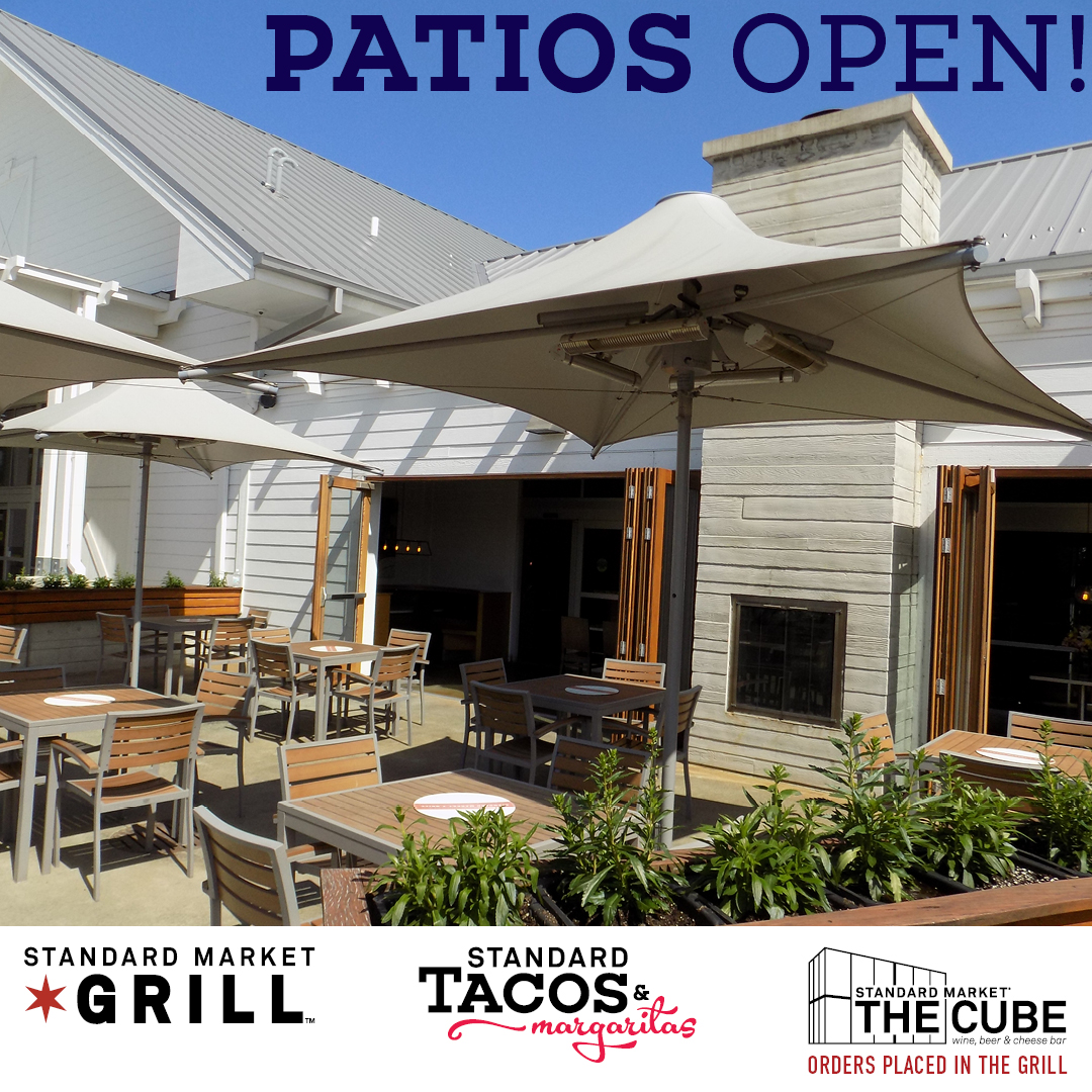 StandardMarket's tweet image. We are saving you a seat—enjoy your lunch or dinner on one of our patios. #standardmarket #standardmkgrill #standardtacos #weekend #restaurant #food #foodie #patio #patiolife #reopening #wereback #relax