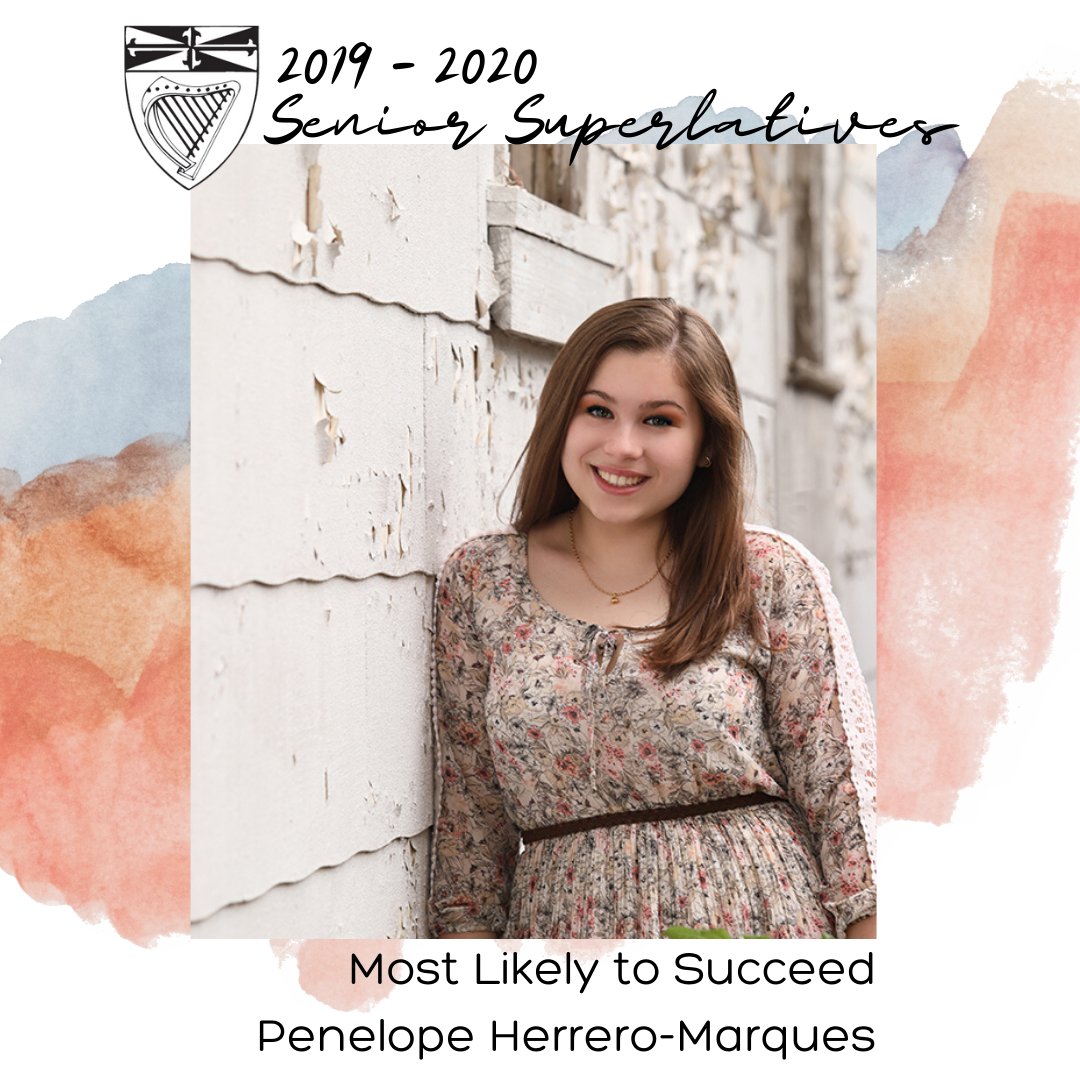StCeciliaAca's tweet photo. SCA Class of 2020 Senior Superlatives:
Most Likely to Succeed: Penelope Herrero-Marques
#SCAClassof2020 https://t.co/ECLbo6Tb22