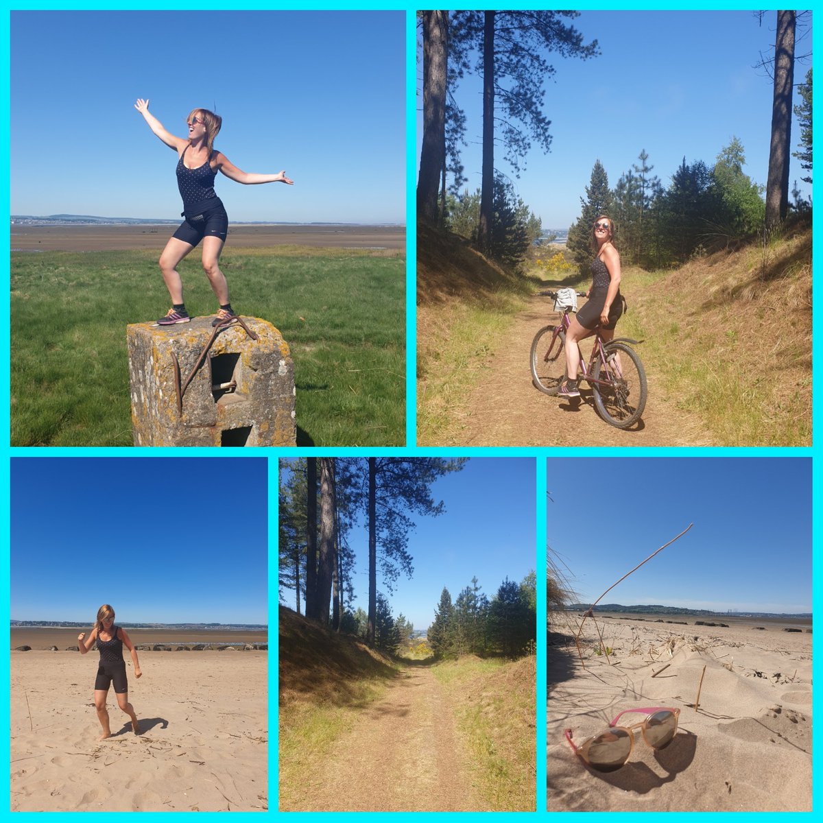 gillcweb's tweet photo. #tentsmuir #tayport #scorchio #sundaycycles #prosecco #ciders #tunes #laughs https://t.co/7QKZKr19w4