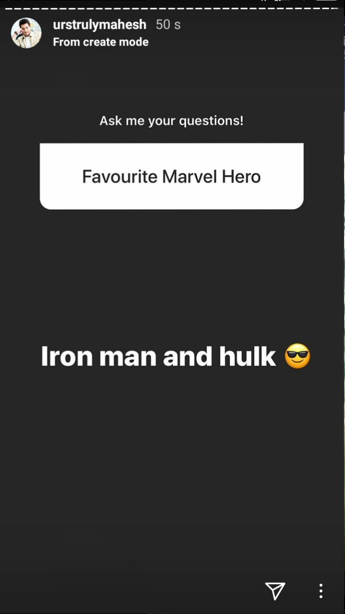 Iron Man and Hulk are his favourite Marvel characters! @urstrulyMahesh  #SarkaruVaariPaata