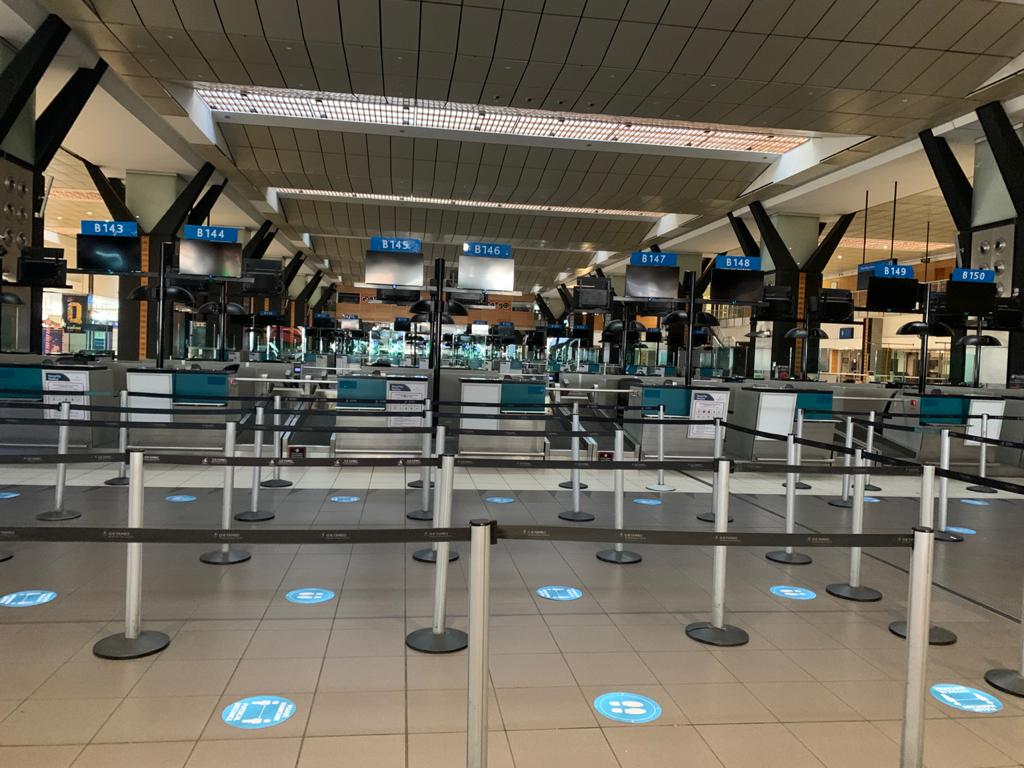 ortambo_int's tweet photo. Our check-in counters are ready. Please maintain 1.5m #SocialDistancing #Covid19 #Safety
Passengers are advised to use #online #checkin. https://t.co/mS52UUYFyh