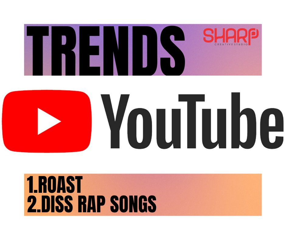 infosharpmedia1's tweet photo. Currently, two things trending on Youtube in India.
1. roast
2.diss raps
#sharpmedia #sharpdigitalmarketing #sharpmediaservices
#youtubetrends #youtube #youtubevideos #trending #music #songs #youtubekids #kidsyoutubechannel #kidsyoutuber #youtubekidschannel #trend #roast #diss https://t.co/JgLioCQVLB