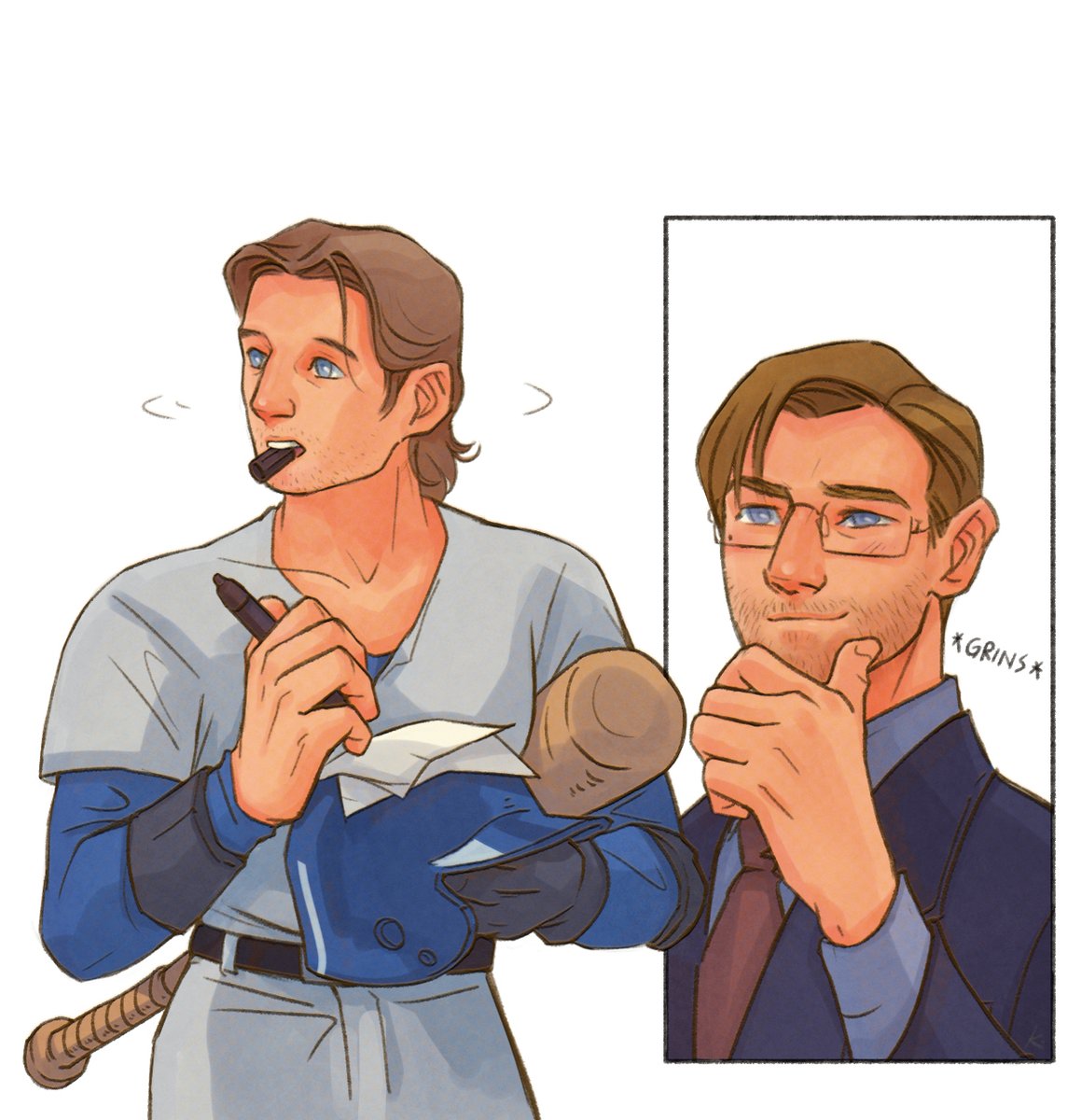Kurtssingh's tweet photo. #StarWars #quiobi #BaseballAU
Player Qui and agent Obi. ;) https://t.co/RkWaUE3yX5