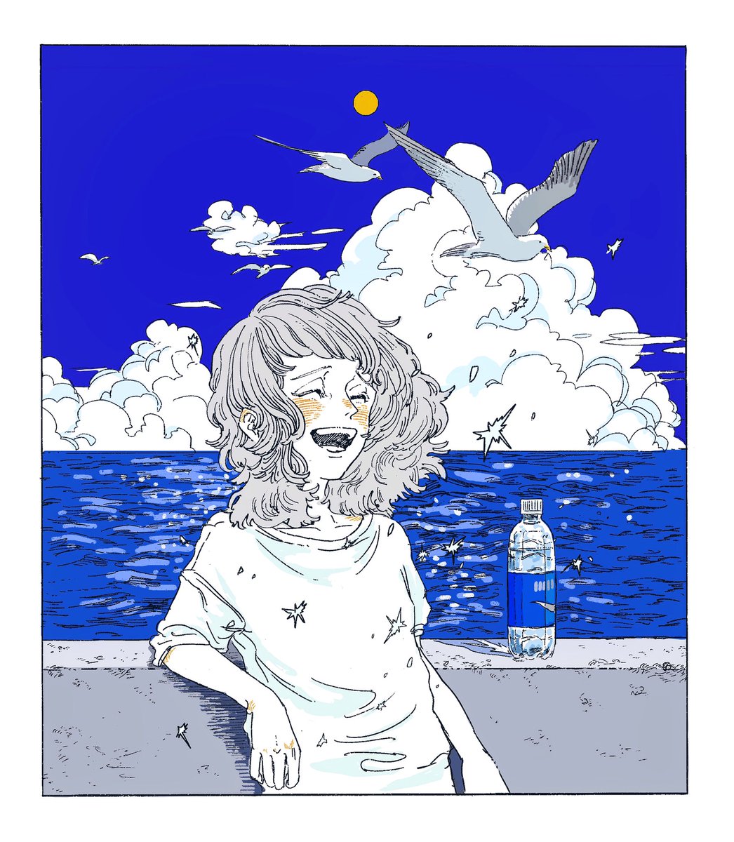 「夏の日 」|たけもとあかるのイラスト