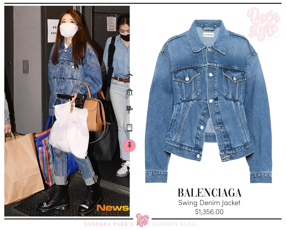 balenciaga swing denim jacket