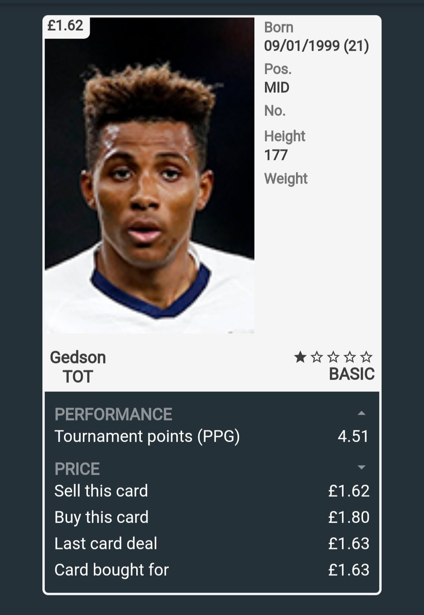 Trade 6: GedsonBuy: £1.63Sell: £1.70Bank: £1.86 #footstock