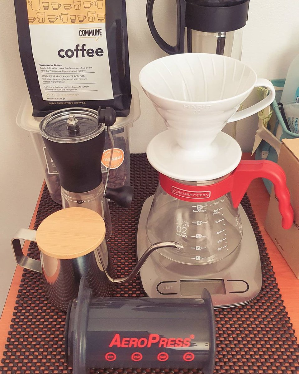 CommunePH's tweet photo. Home brewers, when do you think is the best time to get this set-up ready?

📷: @koffee.ket0_0

#CommunePH #CommuneAtHome #ItStartsWithCoffee https://t.co/4Wneppb3zF