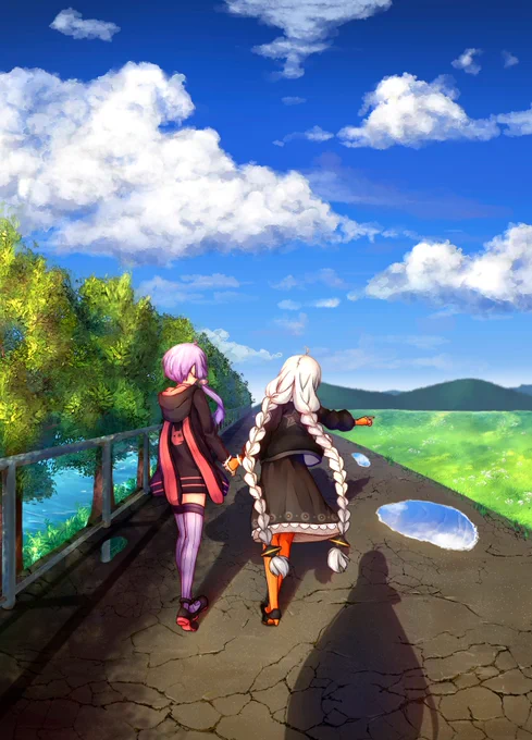 8/1のボイスコネクトに参加します!
ゆかりとあかりメインの風景を混ぜた四季折々のイラスト本『『記念撮影』』を出します
B5フルカラー、28p、価格は500円
また、掲載イラストは公開する予定です

サクカ(一枚目)と表紙(二枚目) 