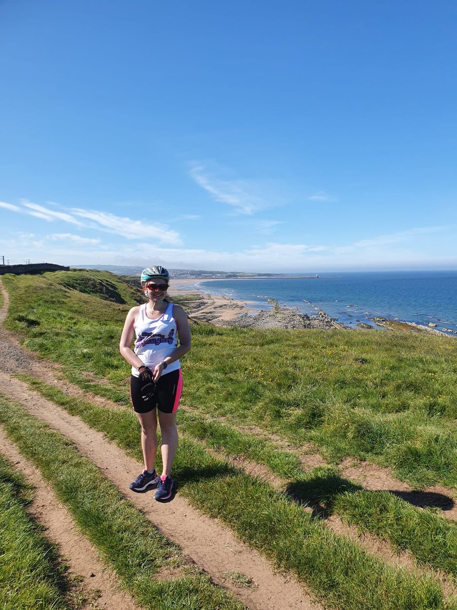 Rachel_Neep's tweet photo. Raised over £2000 with yesterday’s 79.2 mile bike ride from Newcastle upon Tyne to Berwick upon Tweed for @CrohnsColitisFR Don’t even hurt that much today @dowden_amy https://t.co/if0YgkWbT9