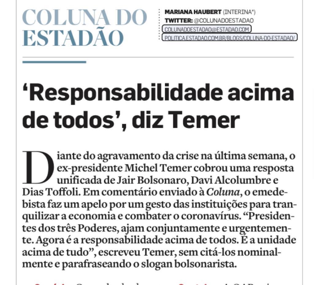 Por essas e outras é que tem gente com SAUDADES.

Até aqueles que criticavam. 

Né, minha filha?

#EusouMDB #PontoDeEquilíbrio 

<a href="/MichelTemer/">Michel Temer</a>