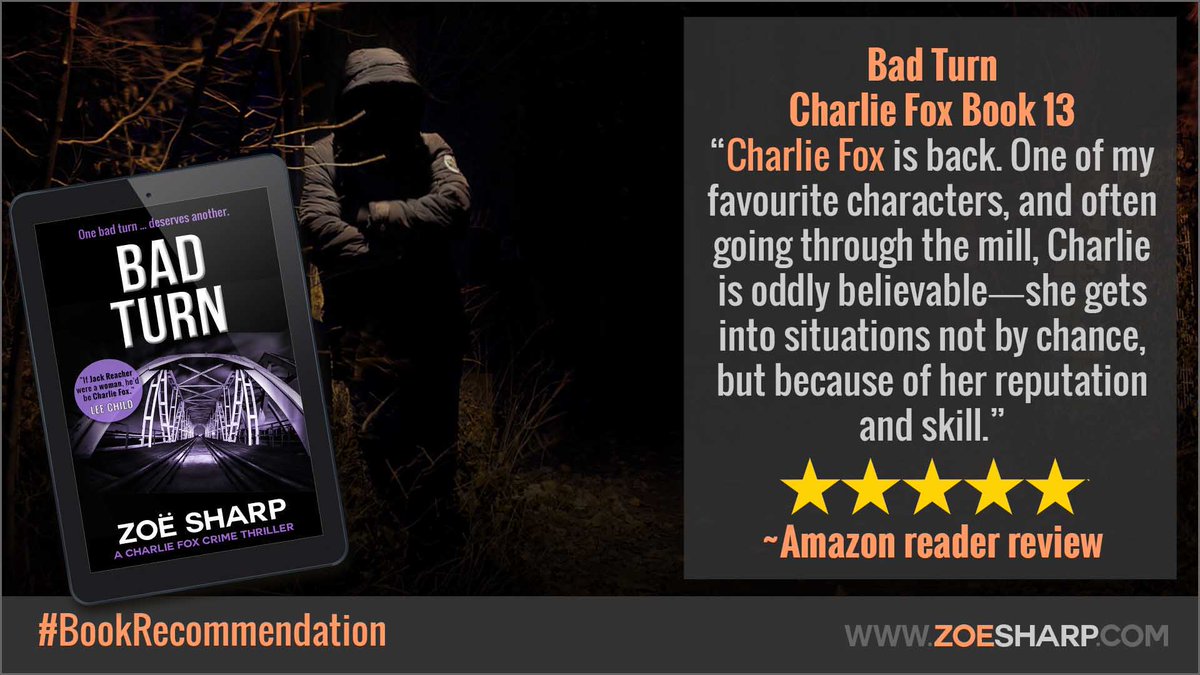 authorzoesharp's tweet photo. “Charlie Fox is back. One of my favourite characters, and often going through the mill, Charlie is oddly believable - she gets into situations not by chance, but because of her reputation and skill.” – Amazon Review
#Review #BadTurn #CharlieFox13
https://t.co/DMGiklFyep https://t.co/M7Uex5IZGv