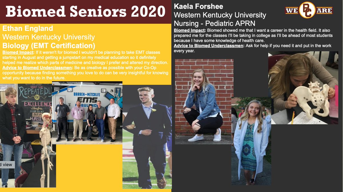 This weekend <a href="/BCHSTrojans/">BCHS Trojans</a> celebrates the 2020 graduating class. We also congratulate Biomedical seniors and look forward to seeing what the future has in store for you. Continue to work hard as you have the last four years and good things will come. #MakeYourselfProud #BeComeMore