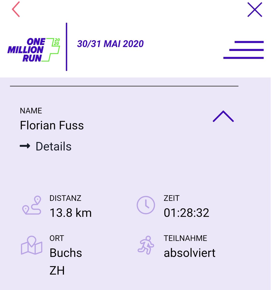 Fuss_Florian's tweet photo. Hab mich an einem schönen Sonntagmorgen auch mal aus dem Haus getraut. 🏃🏃🏃
#OneMillionRun Team: @jglpCH https://t.co/Fi09wS8GT7