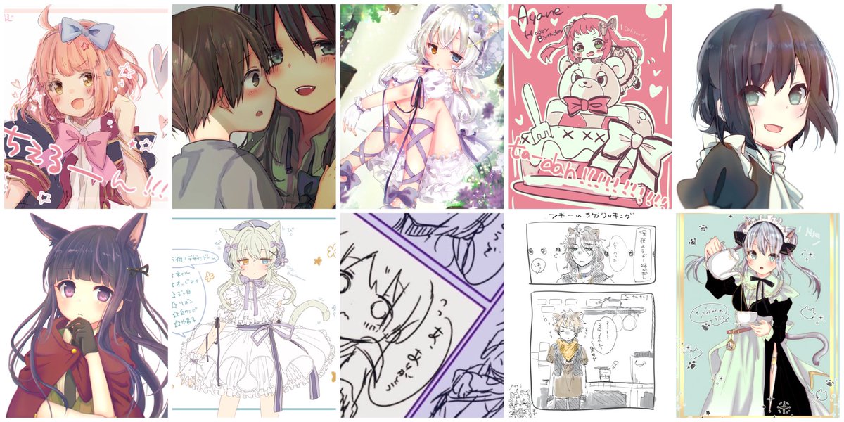 #今月描いた絵を晒そう

描きすぎわろた 
