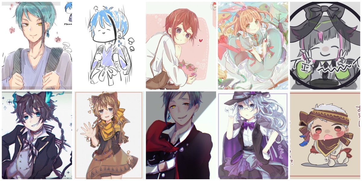 #今月描いた絵を晒そう

描きすぎわろた 