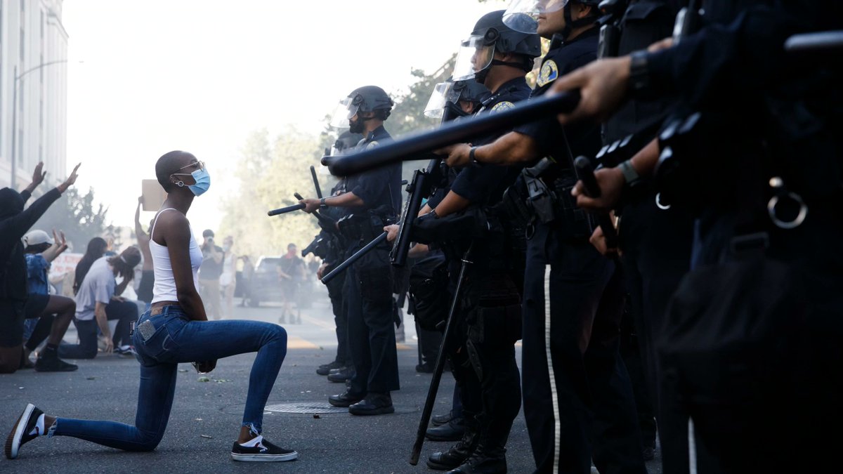 Julia Macfarlane (@juliamacfarlane) on Twitter photo The defining image. A protester takes a knee during a protest in San Jose. By talented local news photographer <a href="/daisugano/">Dai Sugano</a> for <a href="/mercnews/">Mercury News</a> The defining image. A protester takes a knee during a protest in San Jose. By talented local news photographer <a href="/daisugano/">Dai Sugano</a> for <a href="/mercnews/">Mercury News</a>