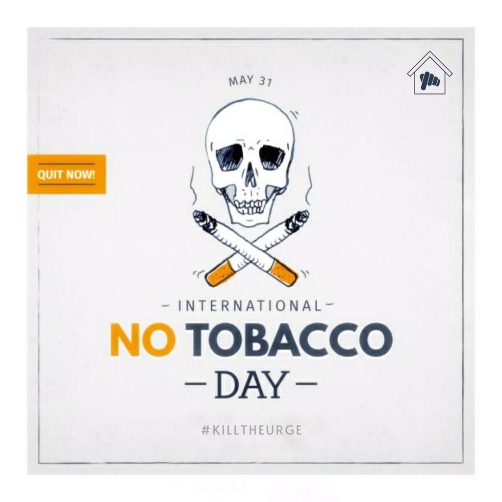 Stay Strong and this.
#WorldNoTobaccoDay #KillTheUrge

#ClickOnCare #Chooselife #Health #Wellness #smokingcessation
#quitsmoking #notobacco #notobaccoday #smokingkills #healthylife #nicotineaddiction #quitnow #careforall #oneclickaway #healthylifestyle