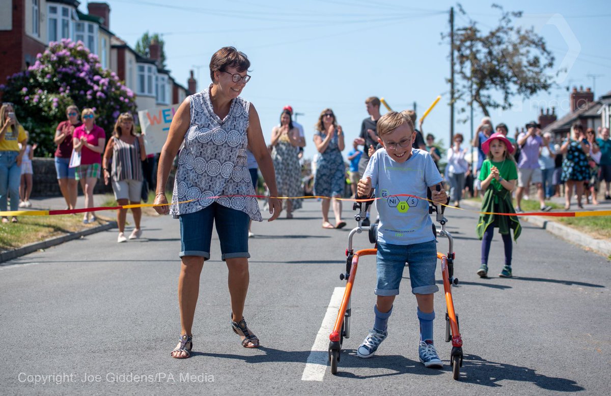 DaveHiggensPA's tweet photo. The amazing @CaptainTobias9 has now raised more than £50k for @SheffChildrens and @Paces_Sheffield after completing his "ginormous challenge" in #Sheffield today. @PA pics by @jjgiddens and video by @VJRichMcCarthy https://t.co/QyBeqxqrc2