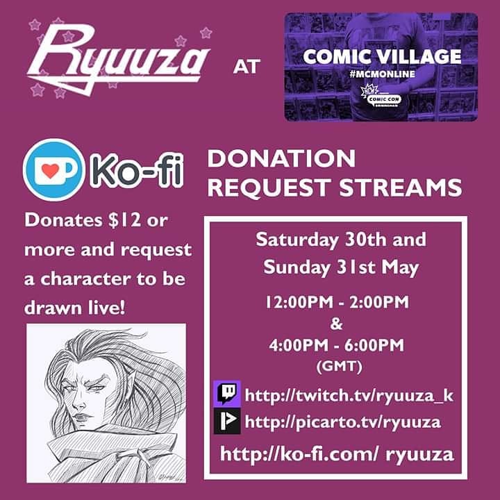 Ryuuza_Art's tweet photo. Combining the Sunday #MCMLdnOnline streams, going from now till 6PM!
Twitch - https://t.co/hiTXHuYnzh
Picarto - https://t.co/utmanqX74z
Discord chat - https://t.co/UroP0e4eh6

Order your $12 Ko-fi sketch request:
https://t.co/PJyPbsPaaP https://t.co/vLzuYMH787